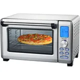 Syntrox Germany 23 Liter Digitaler Edelstahl Mini Stand Backofen mit Umluft und Drehspieß Miniofen Minibackofen Pizzaofen