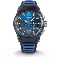 Locman Herrenuhr Mare Etui Stahl Titan PVD Blau
