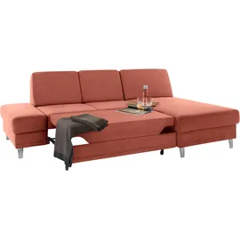 sit&more Ecksofa »Clio L-Form« wahlweise mit Bettfunktion oder Vorziehsitz und Bettkasten, Federkern