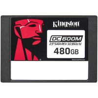 Kingston DC600M Data Center Series Mixed-Use SSD - 1DWPD 480GB, SED, 2.5" / SATA 6Gb/s (SEDC600M/480G)
