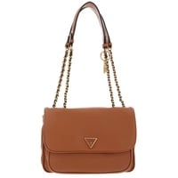 GUESS Damen Becci Convertible Crossbody Flap Umhängetasche, Schultertasche, Cognac - Einheitsgröße