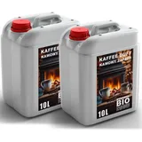 20L Bioethanol Premium 100% für Bio Alkohol für Kamin KAFFEEDUFT 2 x 10L TOP