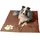 Dobar Kühlmatte für Hunde mit Pfoten Muster 99,5 x 70 cm Braun/Beige