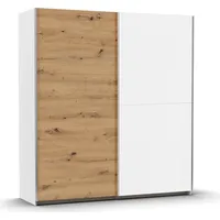 Rauch Schwebetürenschrank Saturn 218 x 191 x 59 cm Weiß/Eiche