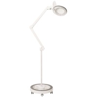 Lumeno Lupenlampe 721X LED-Lupenleuchte, 127 mm Echtglaslinse, LED fest integriert, Kaltweiß, 6500 K grau