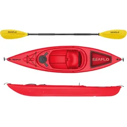 KAJAK SF1004 KANU ERWACHSENE ROt ODER BLAU SIT IN KAJAK SEAFLO rot No Size