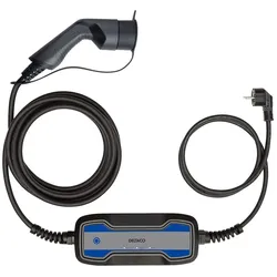 Deltaco E-Auto Ladekabel, Schutzkontaktstecker auf Typ2, 8 A, 1,8 kW