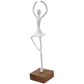 creedwood Skulptur, Weiß, Holz, 12x38x9 cm, Dekoration, Skulpturen | Dekoobjekte, Skulpturen