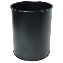 Durable Metall Papierkorb rund, 14,7 Liter 315mm hoch aus Stahl schwarz
