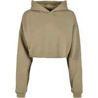 URBAN CLASSICS Oversized Cropped Kapuzenpullover Khaki 5XL