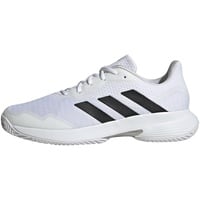 adidas Herren CourtJam Control Tennis Shoes-Low (Non Football), FTWR White/core Black/Matte Silver, 40 2/3 EU