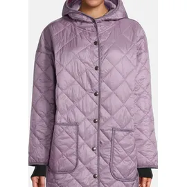 salzhaut Steppmantel HUSNA in Purple | Türkis - M