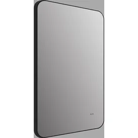 Talos LED Badspiegel ALVITO in matt schwarz 70x43 cm - Spiegel mit Hand Wave Sensor Funktion - feuchtraumgeeignet durch Aluminiumrahmen