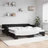 vidaXL Tagesbett 100 x 200 cm Schwarz
