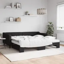 vidaXL Tagesbett 100 x 200 cm Schwarz