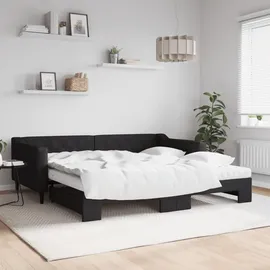 vidaXL Tagesbett 100 x 200 cm Schwarz