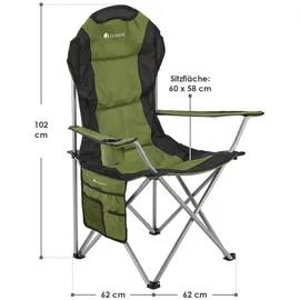 Juskys Campingstuhl Lido Grün