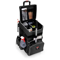 Rubbermaid Quick Cart L | Kompakter robuster wendiger Reinigungstrolley | HxBxT 63,5x36,3x42cm | Anthrazit von PROREGAL