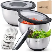 Ovisine Edelstahlschüssel-Set Roumare | 3-teilig | ⌀ 24, 20,