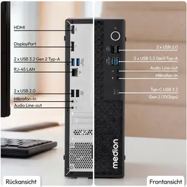 Medion Picoworx T80 III Mini-PC 2023 16 GB RAM 512 GB SSD Intel Arc Graphics Windows 11