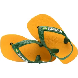 havaianas Kinder-Flip-Flops mit Gummizug und „Baby Brasil“-Logo - Grün - 21
