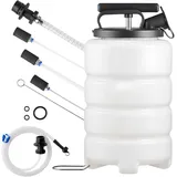 Mophorn Flüssigkeitsabsauger Mit 9,5 L Kapazität, Manuelle Ölabsaugpumpe Mit Schlauch Und Verlängerungen, Öltransfersystem Mit Robustem Hdpe-tank, Ideal Für Autos, Rasenmäher Und Boote