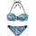 VIVANCE Bügel-Bandeau-Bikini Damen Schwarz/Mehrfarbig 36 Cup A