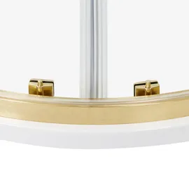 Beliani JUKATAN Duschkabine mit Schiebetür 90 x 185 cm Gold Sicherheitsglas
