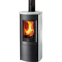 Kaminofen HARK "»Lova ECOplus, Naturstein«", grau (graphit), Kaminöfen