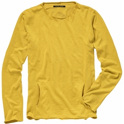 hannes roether Herren Pulli Regular Fit Gelb einfarbig - XXL