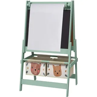 aiyaplay Kindertafel, Grün, Holzwerkstoff, teilmassiv, 46.5x93x54 cm unisex, Spielzeug, Kinderspielzeug, Malen & Basteln