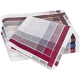 Tobeni 12 Stück Herren Stoff Taschentücher Herrentaschentücher Stofftaschentücher 100% Baumwolle-Satin Farbe Design 6 Grösse 41 cm x 41 cm - 41 cm x 41 cm