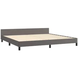 vidaXL Bettgestell 200 x 200 cm Grau