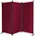 Quick Star Paravent 3/4/6 Teilig, Mehrere Farben & Größen Faltbare Stellwand Blickdicht rot 165 cm x 170 cm x 22 cm