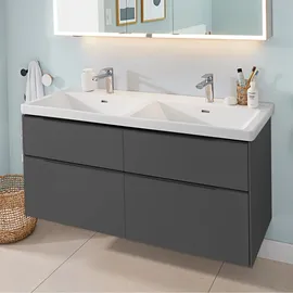 Villeroy & Boch Waschbeckenunterschrank 4 Auszüge 127,2 x 57,9 x 46,2 cm Schwarz