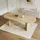 stilvora Klapptisch 200 x 75 x 90 cm braun