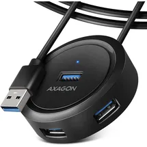 AXAGON HUE-P1A USB-A-Hub, 4X USB 3.0, 1x Micro-USB für Stromversorgun