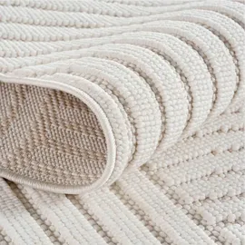 Ayyildiz Flachgewebeteppich Helix 2201 Creme 80 cm x 150 cm