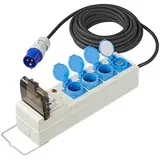 PRO PLUS ProPlus 373585DE Zelt Faltwagen Steckdose 20 Meter 3x2,5mm2 MCCB und FI-Schalter + 2 x USB