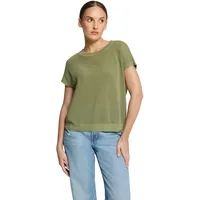 Betty Barclay Lochstrick-Pullover ohne Arm in Oil Green |