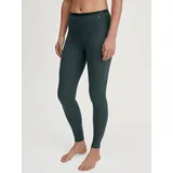 CALIDA Leggings "Natural Comfort", Damen, Gr. M (44/46), N-Gr, deep emerald grün, Single Jersey, Obermaterial: 92% Baumwolle, 8% Elasthan, eng lang, Hosen Leggings, Cotton-Mix, elastisch, pillingarm, Single Jersey Qualität