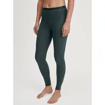 CALIDA Leggings "Natural Comfort", Damen, Gr. M (44/46), N-Gr, deep emerald grün, Single Jersey, Obermaterial: 92% Baumwolle, 8% Elasthan, eng lang, Hosen Leggings, Cotton-Mix, elastisch, pillingarm, Single Jersey Qualität
