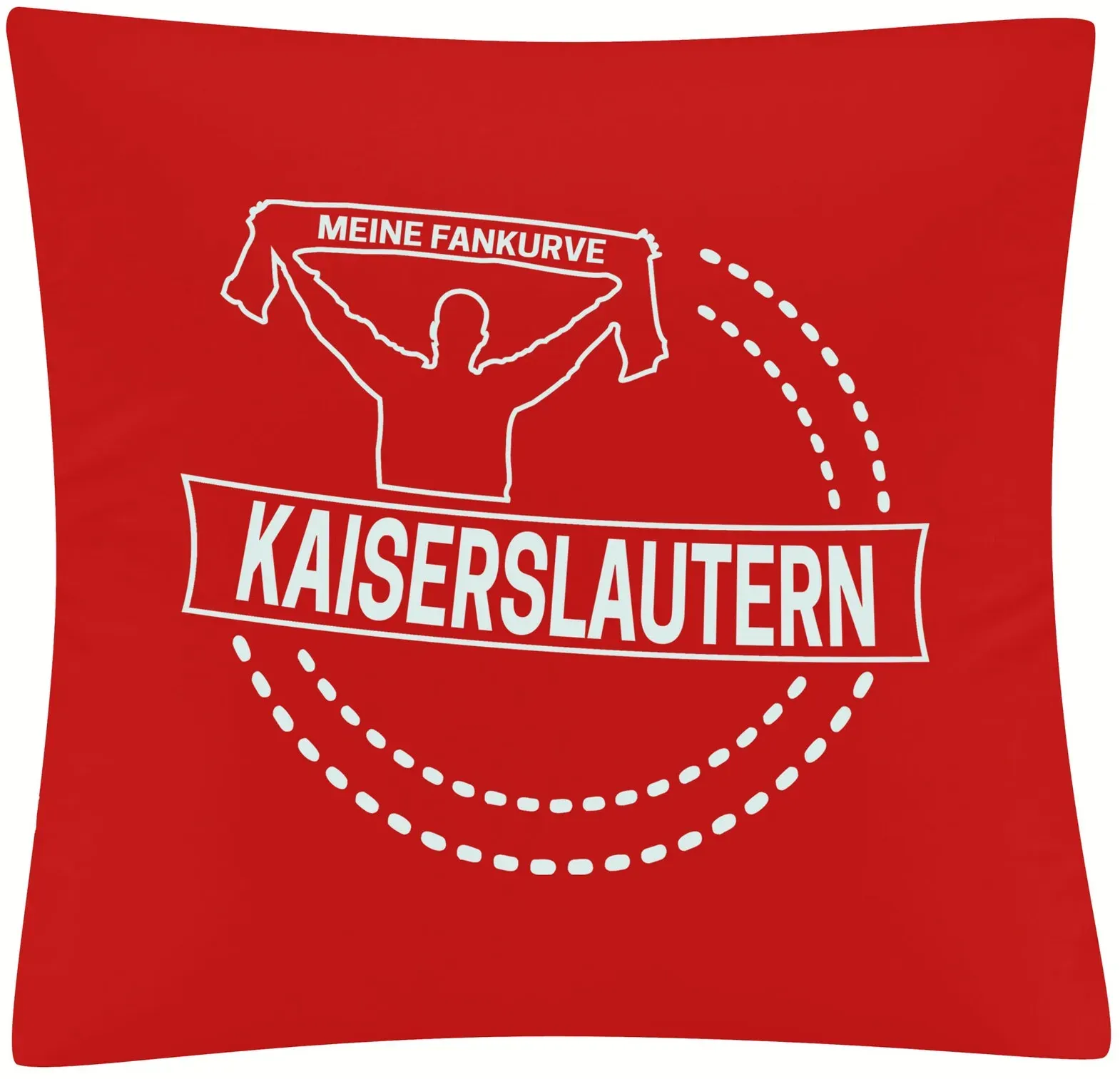 multifanshop® Kissenbezug  - Kaiserslautern - Meine Fankurve - Druck weiß