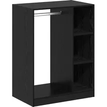 vidaXL Kleiderschrank mit Regal 77 x 48 x 102 cm schwarz