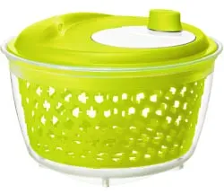 Rotho FRESH Salatschleuder, 4,5 Liter 1722405070 , Farbe: transparent/ grün