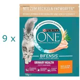 (EUR 6,66/kg) Purina ONE Urinary Health mit Huhn Bifensis: 9 x 750 g = 6,75 kg