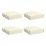 vidaXL Palettenkissen Für Sitzfläche 4 Pcs Creme 40 X 40 X 8 Cm Vidaxl