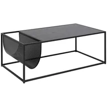 AC Design Couchtisch Schwarz, Holzwerkstoff, rechteckig, eckig, 60x40x110 cm,