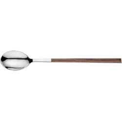 Kaffeelöffel PINTINOX "Sushi Moka", braun (edelstahlfarben, mahagonifarben), 6 tlg., Edelstahl, Kunststoff, Esslöffel, Teelöffel, Edelstahl 18/0 mit ABS Kunststoffgriff in Holzoptik