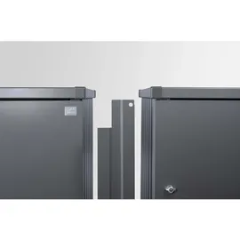 Biohort Verbindungselement für 2 Stück MülltonnenBox Alex dunkelgrau-metallic